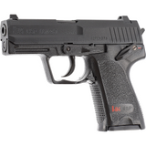 id-paintball Heckler & Koch USP Compact Airsoft Pistole in Schwarz mit Federdruck und Metalllauf