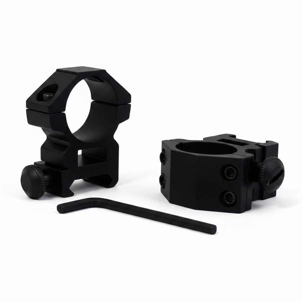 id-paintball UTG Montageringe aus schwarzem Metall für 1 Zoll Zielfernrohre auf 22 mm Schienen mit Inbusschlüssel