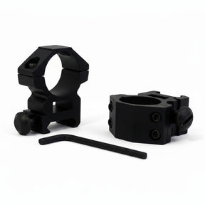 id-paintball UTG Montageringe aus schwarzem Metall für 1 Zoll Zielfernrohre auf 22 mm Schienen mit Inbusschlüssel