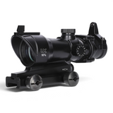 id-paintball UX Nano Point 4 Leuchtpunktvisier aus schwarzem Metall mit 30mm Objektiv für Picatinny-Schienen