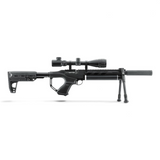 id-paintball UX Notos PCP Carbine Luftgewehr mit Zielfernrohr und Zweibein in schwarzem Design