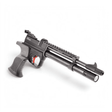 id-paintball UX SPA Master PCP Luftpistole in Schwarz mit Picatinny-Schiene und rotem Abzug