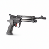 id-paintball UX SPA Professional CO2-Luftpistole im Kaliber 5,5 mm mit schwarzem Gehäuse und rotem Abzug
