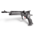 id-paintball UX SPA Professional CO2-Luftpistole in Schwarz mit 4,5 mm Kaliber, Picatinny-Schiene und rotem Abzug