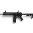 id-paintball UX Strike Force CO2-Sportgewehr in Schwarz mit AR-Design, M-LOK-Vorderschaft und verstellbarem Schubschaft.
