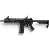 id-paintball UX Strike Force CO2-Sportgewehr in Schwarz mit AR-Design, M-LOK-Vorderschaft und verstellbarem Schubschaft.