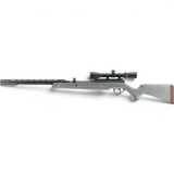 id-paintball UX Synergis Elite Luftgewehr mit grauem Polymerschaft, Unterhebelspanner und montiertem 3-9x40 Zielfernrohr