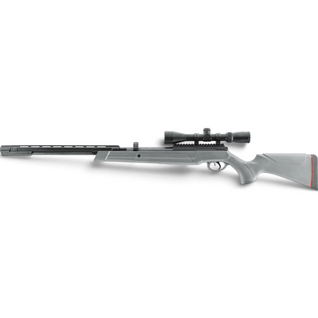 id-paintball UX Synergis Elite Luftgewehr mit grauem Polymerschaft, Unterhebelspanner und montiertem 3-9x40 Zielfernrohr