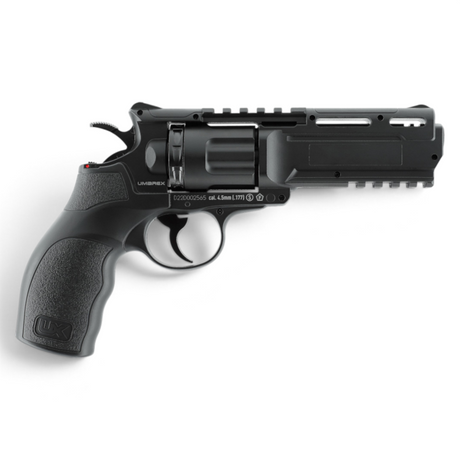 id-paintball Umarex UX Tornado CO2-Revolver in Schwarz mit 10-Schuss-Trommel und Picatinny-Schienen