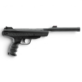 id-paintball UX Trevox Knicklauf-Luftpistole in Schwarz mit Gaskolben-System und Silence Air Schalldämpfer