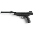 id-paintball UX Trevox Knicklauf-Luftpistole in Schwarz mit Silence Air Schalldämpfer und ergonomischem Griff
