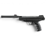 id-paintball UX Trevox Knicklauf-Luftpistole in Schwarz mit Silence Air Schalldämpfer und ergonomischem Griff