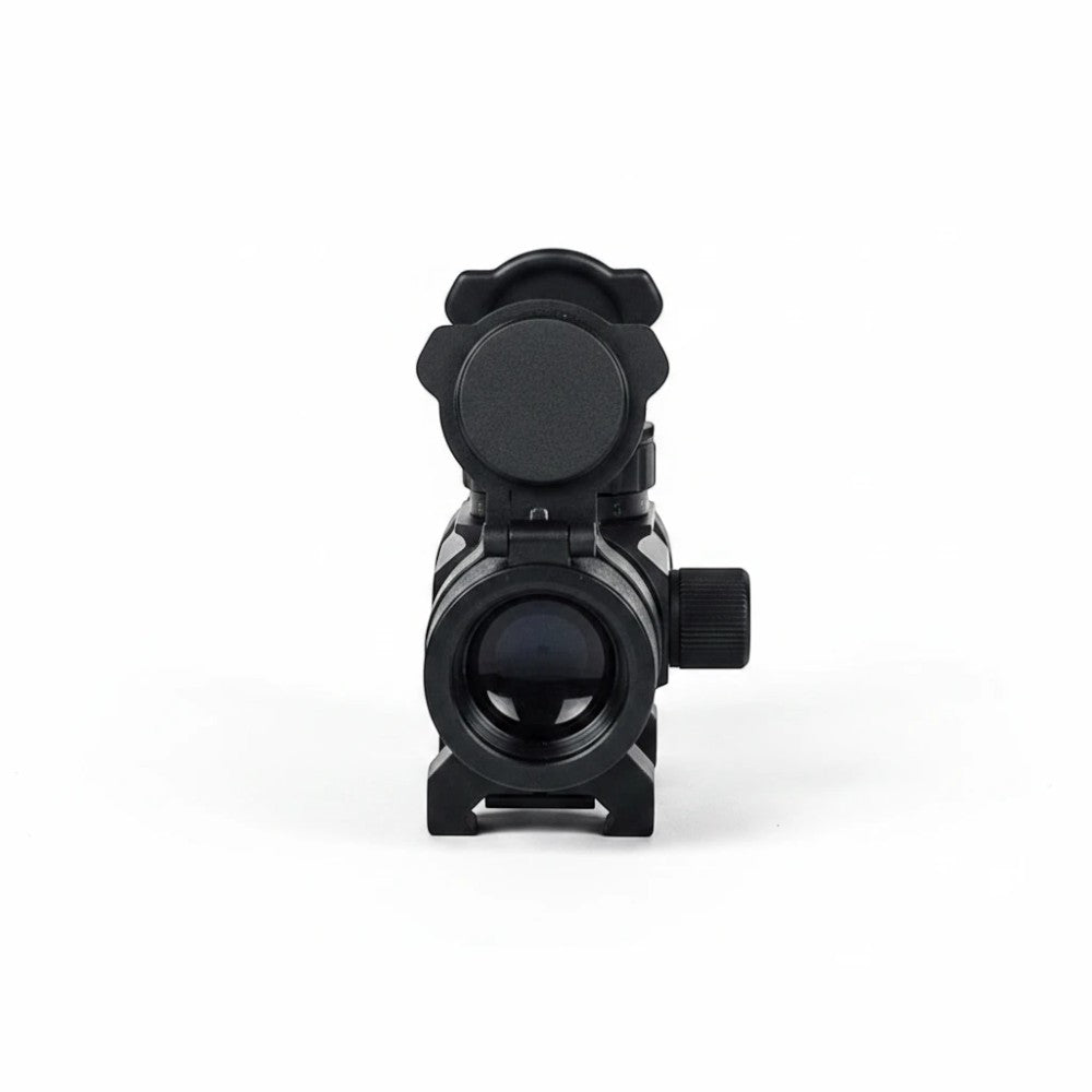 id-paintball Valken V Tactical 1x30MR Leuchtpunktvisier aus schwarzem Aluminium mit Objektivabdeckung
