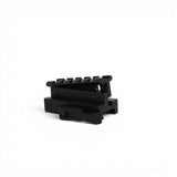 id-paintball verstellbarer 60mm Riser aus schwarzem Aluminium für 20mm Weaver- und Picatinny-Schienen