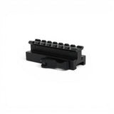 id-paintball verstellbarer 80mm Riser aus schwarzem Aluminium für 20mm Picatinny-Schienen zur Zielfernrohr-Erhöhung