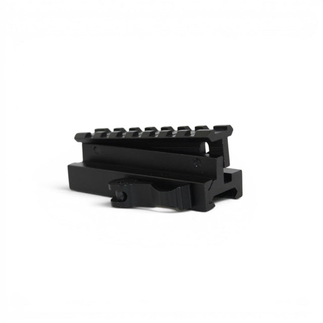 id-paintball verstellbarer 80mm Riser aus schwarzem Aluminium für 20mm Picatinny-Schienen zur Zielfernrohr-Erhöhung