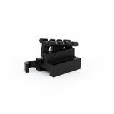 id-paintball verstellbarer 40mm Riser aus schwarzem Aluminium für 20mm Weaver- und Picatinny-Schienen