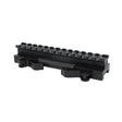 id-paintball verstellbarer 140mm Riser aus schwarzem Aluminium für 20mm Weaver- und Picatinny-Schienen