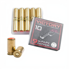 id-paintball Victory Pepper 9mm P.A. Pfefferpatronen mit 55mg Nonivamid zur Tierabwehr in der 10er Packung
