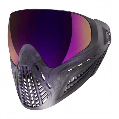 id-paintball Virtue VIO Ascend Paintball-Maske in Purple Skull Limited Edition mit Thermal-Linse und flexiblem Design