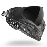 id-paintball Virtue VIO Ascend Thermal Paintball-Maske in Grey Skull Limited Edition mit 4-Punkt-Strap und Anti-Fog-Linse