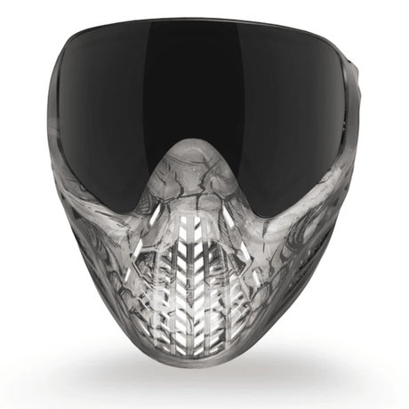 id-paintball Virtue VIO Ascend Thermal Paintball-Maske in Grey Skull Limited Edition mit dunkler Anti-Fog-Linse