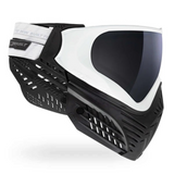 id-paintball Virtue VIO X6 Paintball Maske in White Storm Design mit getönter Linse und weißem Kopfband