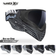 id-paintball Virtue VIO X6 Black Storm Paintball Maske mit verschiedenen anpassbaren Design-Varianten