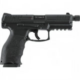 id-paintball Heckler & Koch VP9 Tactical Gas Blowback Airsoft-Pistole in Schwarz mit Metallschlitten und Gewindelauf