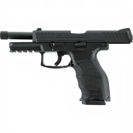 id-paintball Heckler & Koch VP9 Tactical Airsoft-Pistole in Schwarz mit Metallschlitten und Gewindelauf