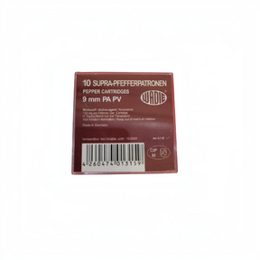id-paintball Wadie 9mm PAK Pepper Supra Pfefferkartuschen Packung mit 10 Patronen zur Tierabwehr