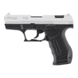 id-paintball Walther P99 Schreckschusspistole in Bicolor-Optik mit silbernem Schlitten und schwarzem Polymer-Griffstück