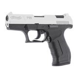 id-paintball Walther P99 Schreckschusswaffe Bicolor mit schwarzem Polymer-Griffstück und vernickeltem Schlitten
