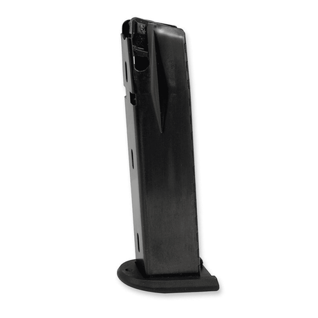 id-paintball Walther P99 PPQ M2 Ersatzmagazin aus schwarzem Metall für 15 Schuss 9mm P.A.K. Munition