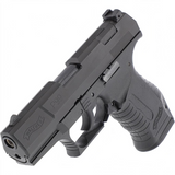 id-paintball Walther P99 SV Schreckschusspistole in Schwarz mit CNC-gefrästem Stahlverschluss und Polymergriffstück