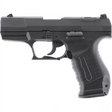 id-paintball Walther P99 SV Schreckschusspistole in Schwarz mit CNC-gefrästem Stahlverschluss und Polymergriffstück
