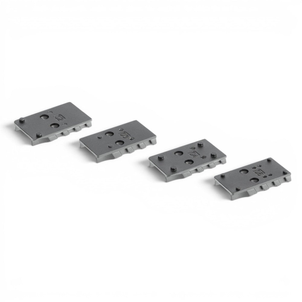 id-paintball Umarex Walther PDP Adapterplatten 4er Set für Leuchtpunktvisiere aus robustem Metall