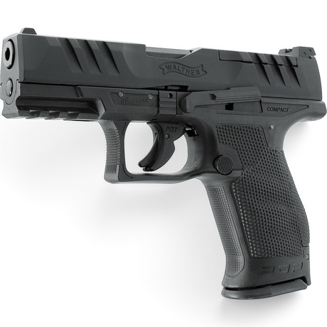 id-paintball Walther PDP Compact 4 Zoll CO2 Airsoftpistole in Schwarz mit Metallschlitten und Picatinny-Schiene