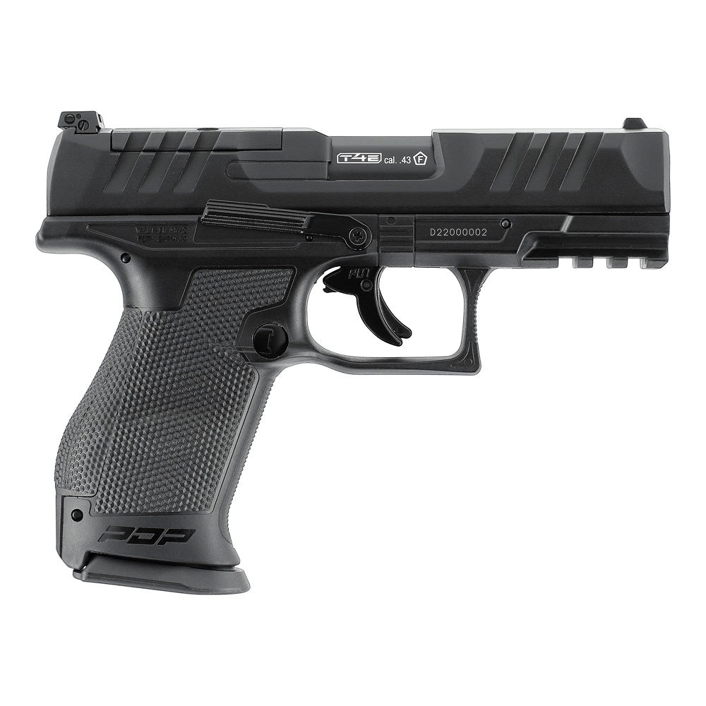id-paintball T4E Walther PDP Compact 4 Zoll RAM Waffe in Schwarz mit Kaliber .43 und Optics Ready Schlitten