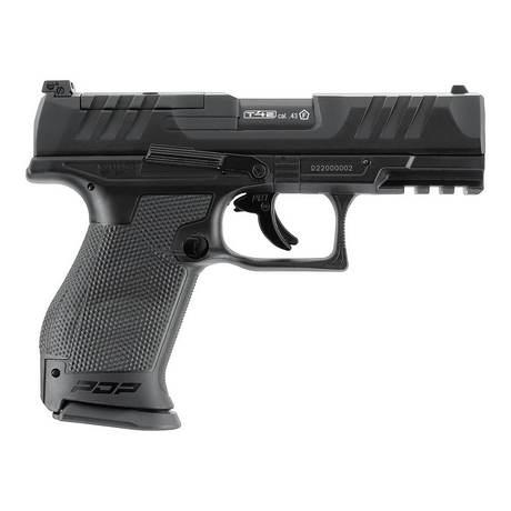 id-paintball T4E Walther PDP Compact 4 Zoll RAM Waffe in Schwarz mit Kaliber .43 und Optics Ready Schlitten