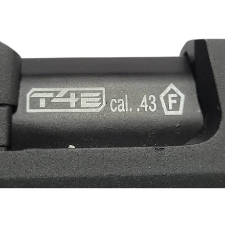 id-paintball T4E Walther PDP Compact 4 Zoll RAM Waffe mit Kaliber .43 Markierung und F-Zeichen auf dem Schlitten