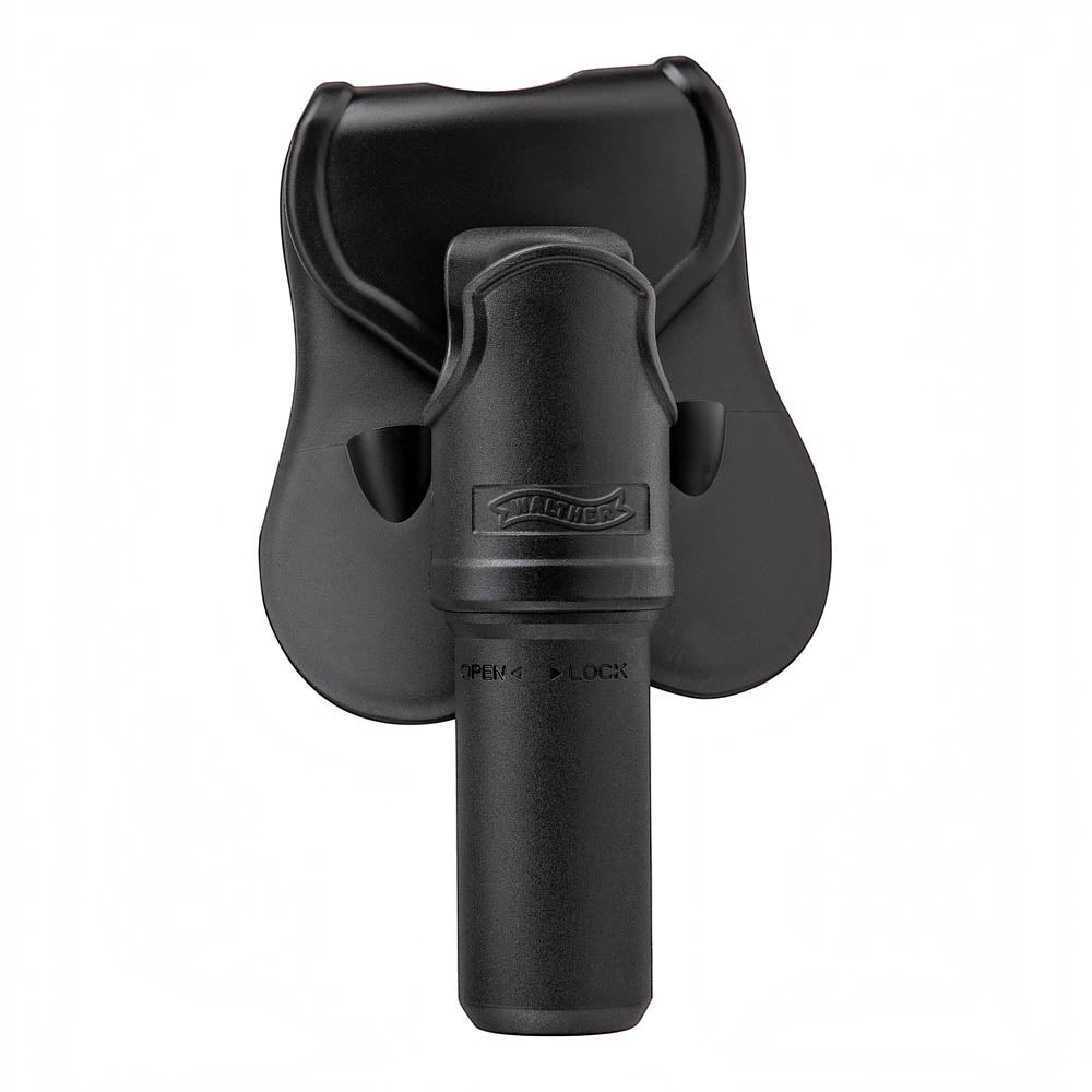 id-paintball Walther Polymer Holster für Teleskop-Schlagstöcke in Schwarz mit 360-Grad-Drehfunktion