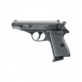 id-paintball Walther PP 9mm P.A.K. Schreckschusspistole in Schwarz mit klassischem Design und Double-Action-Abzug