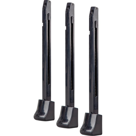 id-paintball Walther PPK Ersatzmagazin 3er Pack für 4,5 mm BB Luftdruckpistole aus robustem schwarzem Metall