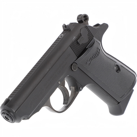 id-paintball Walther PPK/S CO2-Luftpistole aus Vollmetall in Schwarz mit Blowback-System und 4,5 mm Kaliber