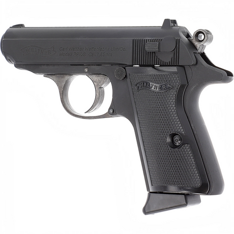 id-paintball Walther PPK/S CO2 Luftpistole in Schwarz mit Vollmetallgehäuse und Blowback-System