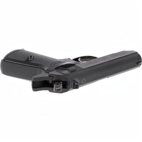 id-paintball Walther PPK/S CO2 Luftpistole aus Vollmetall mit Blowback-System in schwarzer Ausführung