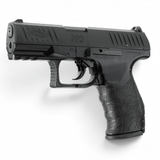 id-paintball Walther PPQ CO2-Pistole in Schwarz mit HI-GRIP-Griffstruktur und Picatinny-Schiene