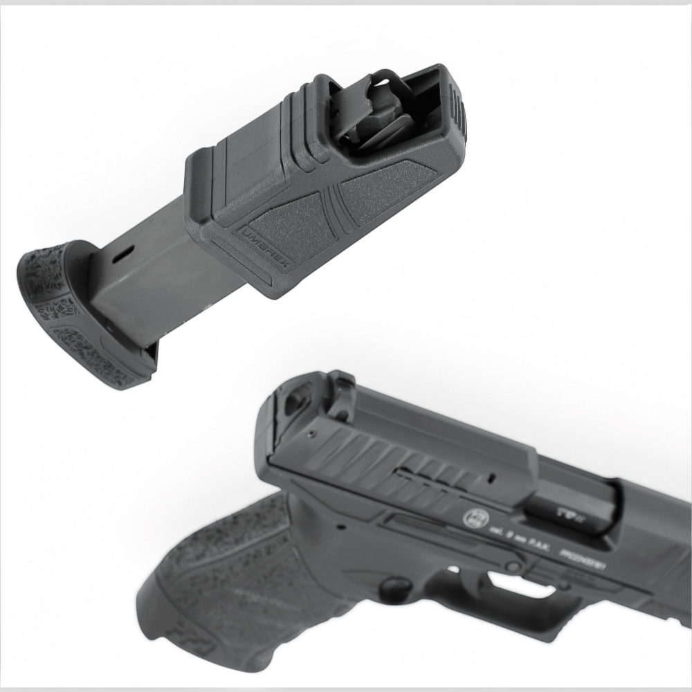 id-paintball Walther PPQ M2 Navy Schreckschusswaffe mit 17-Schuss Magazin und Polymer-Griffstück