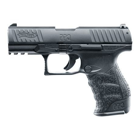 id-paintball Walther PPQ M2 Gas-Signal-Pistole in Schwarz mit Hi-Grip Struktur und 15-Schuss Magazin